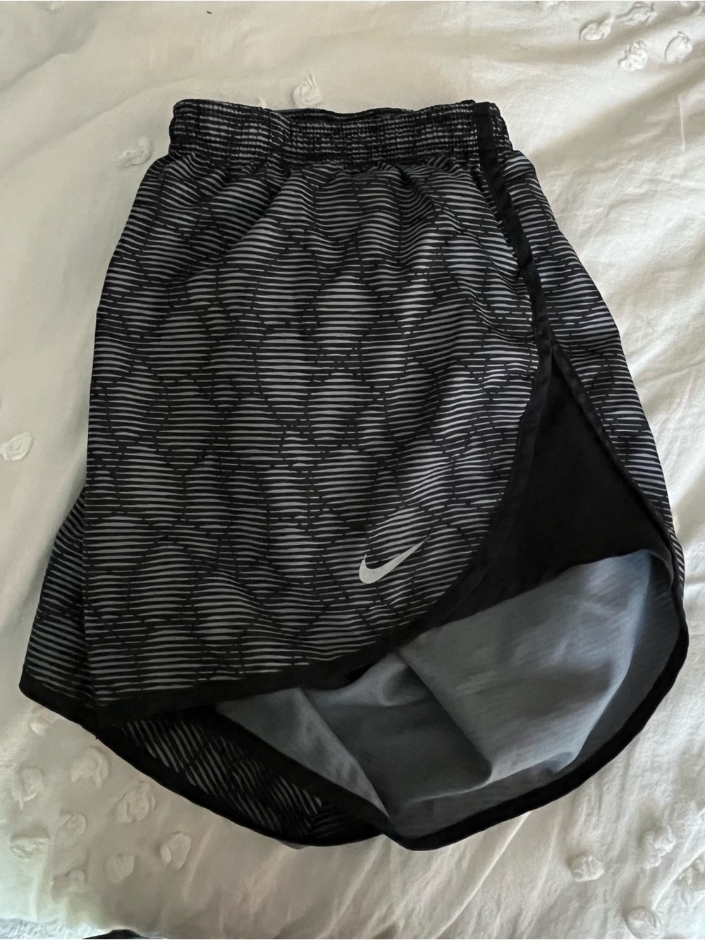 Nike Dri-FIT Black Striped Running Shorts